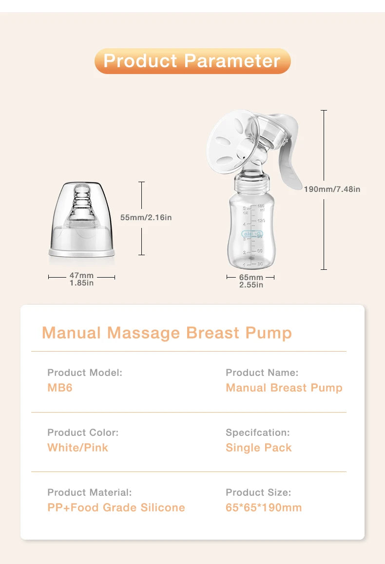 MAMIJOY – Manual Breast Pump BPA Free