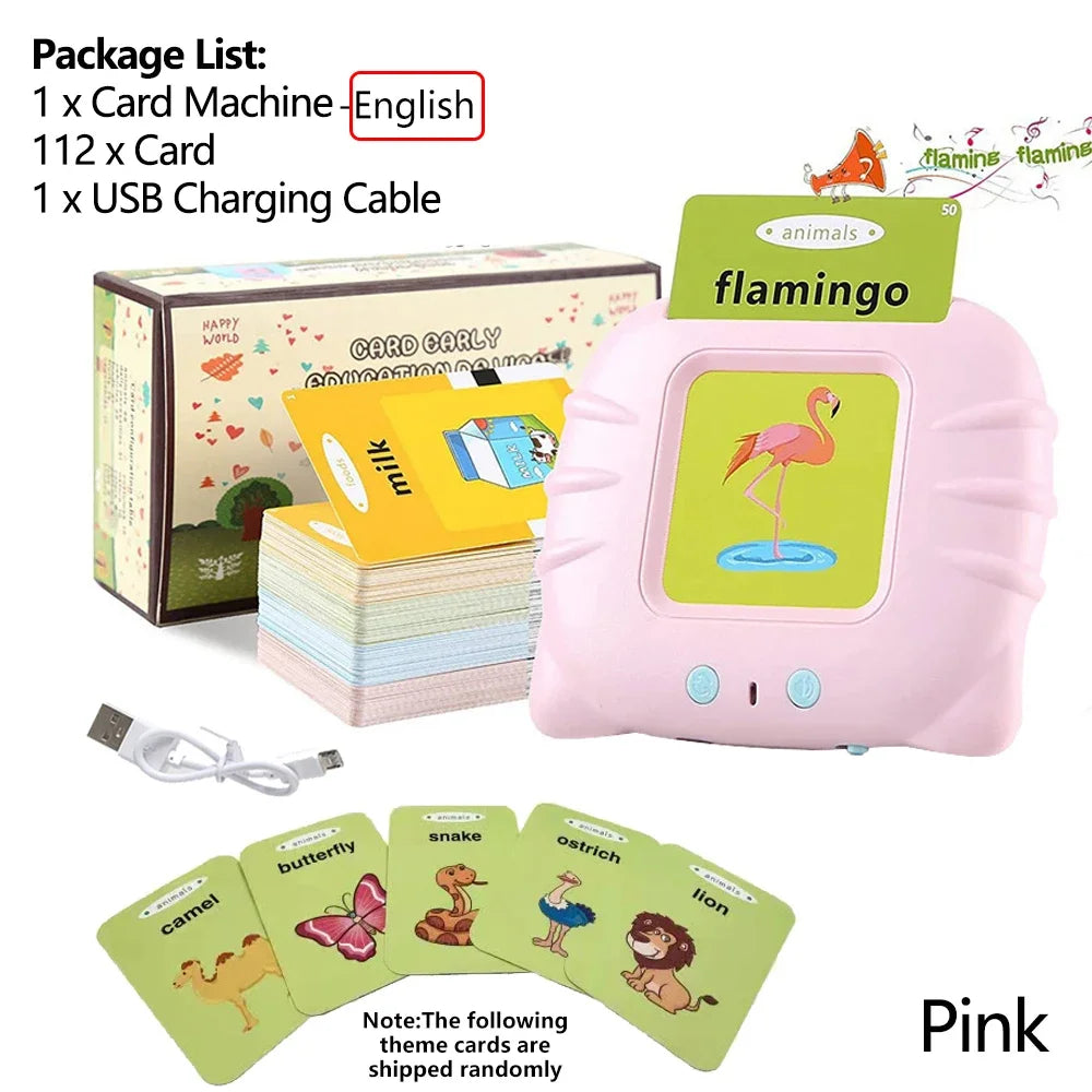 Talking Flashcards for Kids English Electronic Audio Book Machine