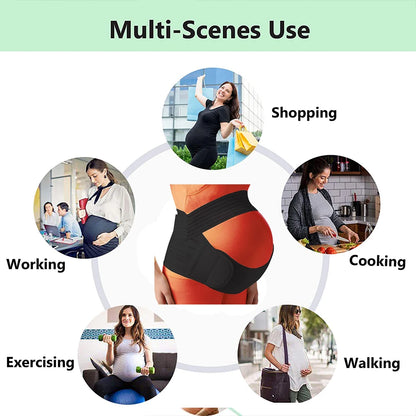 Maternity Support Belt – Adjustable Belly & Back Support Band for Pregnant Women