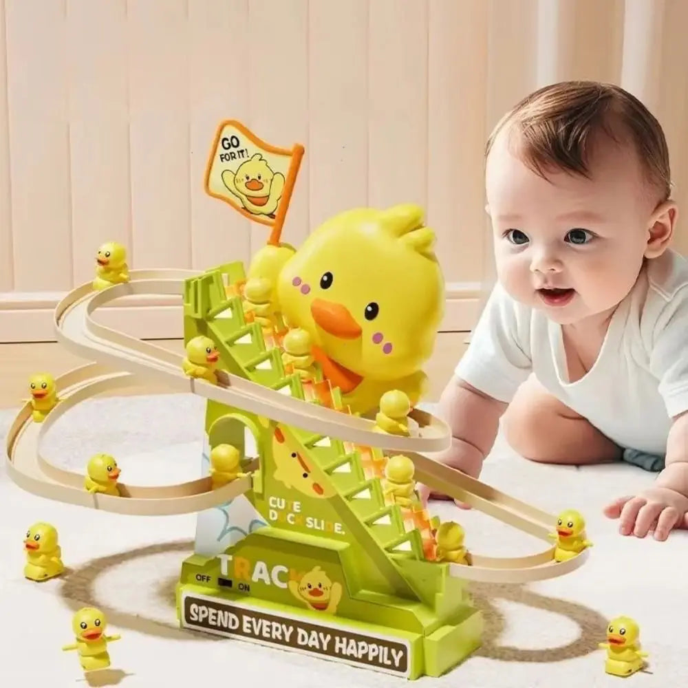 Ducklings Climbing Stairs – Interactive Toy with Lights & Music