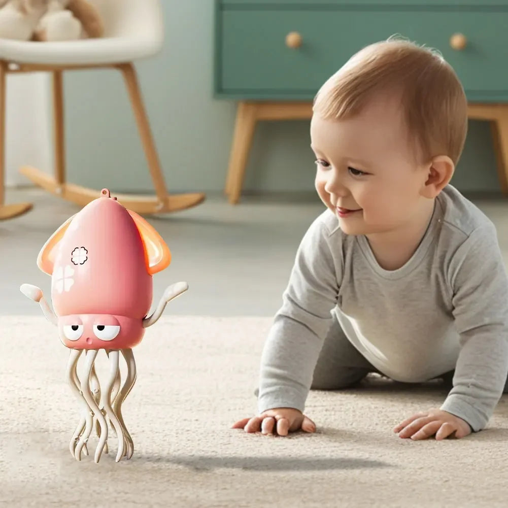 Electric Dancing Octopus – Smart Musical Toy with Lights & Obstacle Avoidance