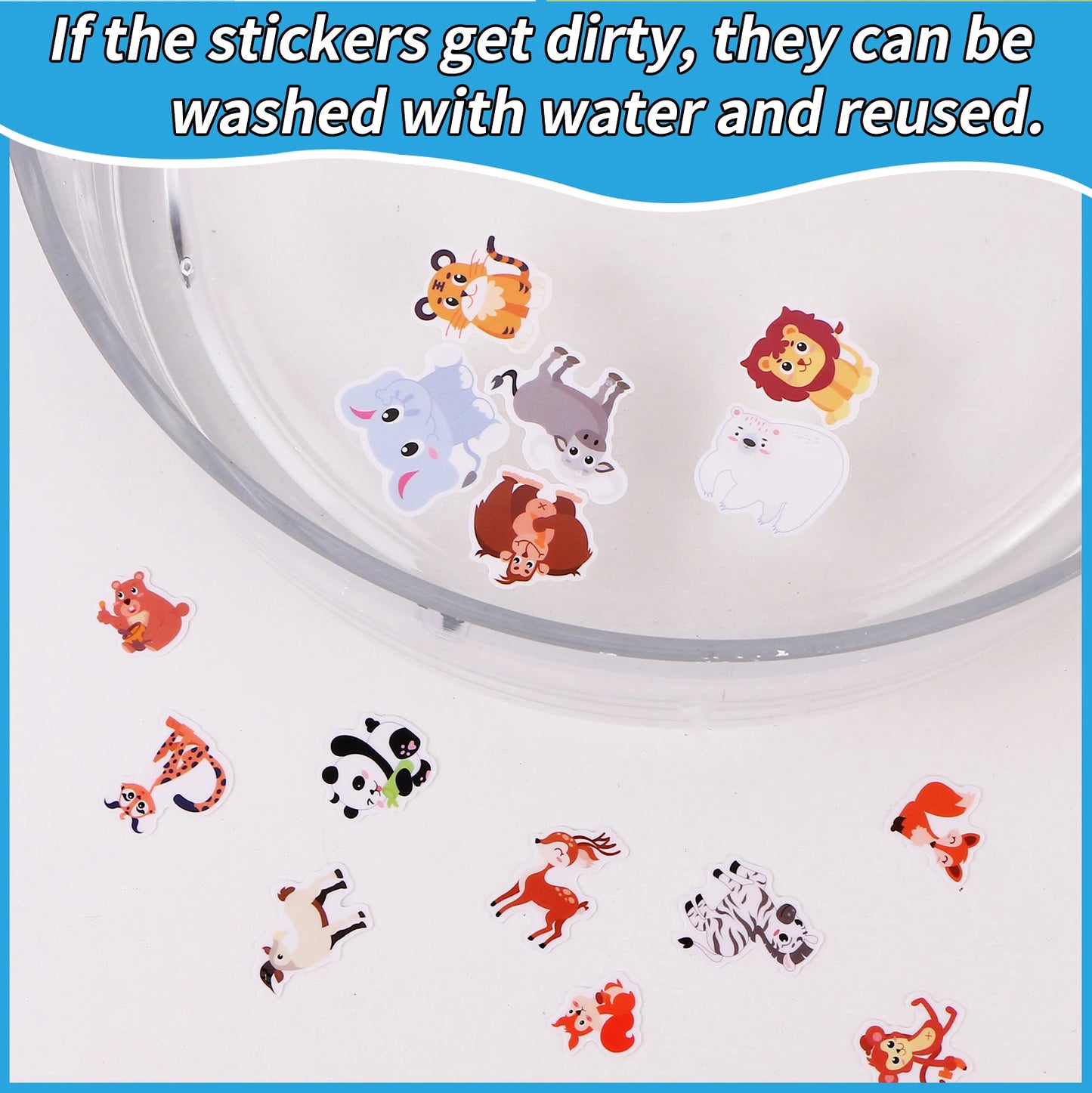 Reusable DIY Sticker Book – Multi-Theme Montessori Bubble Stickers for Kids