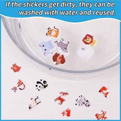 Reusable DIY Sticker Book – Multi-Theme Montessori Bubble Stickers for Kids