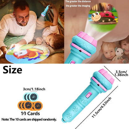 Projection Flashlight Toy – 80 Pattern Image Projector for Kids
