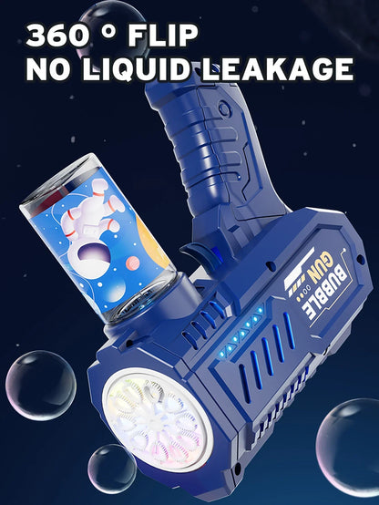 Automatic Bubble Gun Rocket Bubbles Machine Gifts