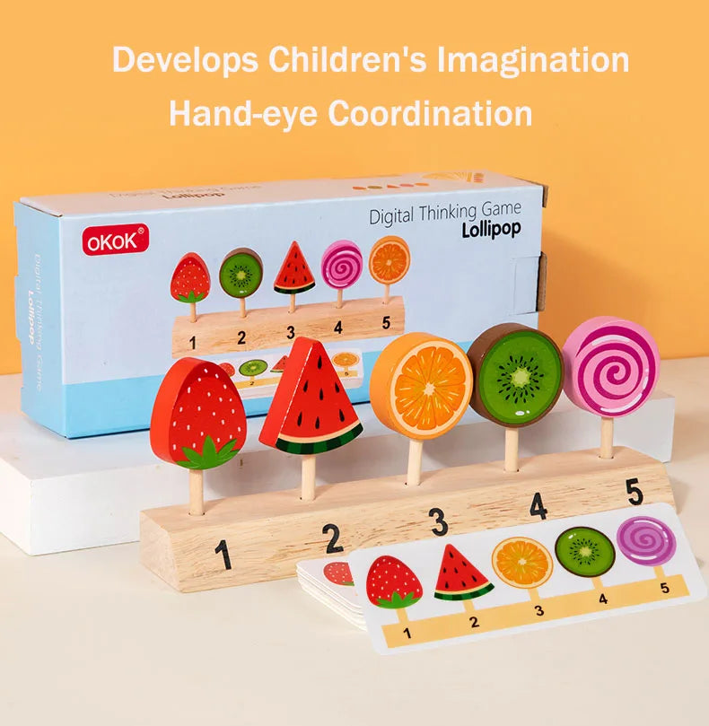 Wooden Ice Cream Montessori Educational Toy