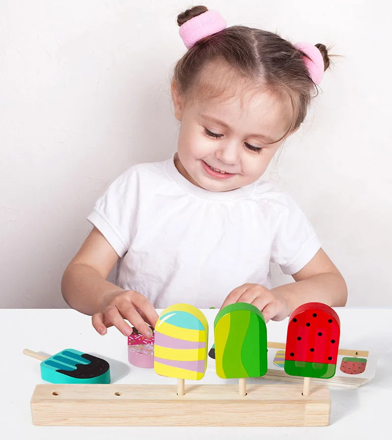 Wooden Ice Cream Montessori Educational Toy