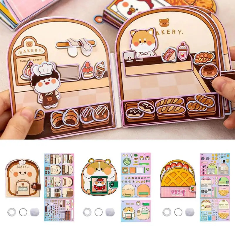 Montessori Quiet Book for Kids – Reusable Sticker & Activity Book for Early Learning