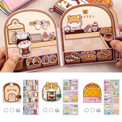 Montessori Quiet Book for Kids – Reusable Sticker & Activity Book for Early Learning