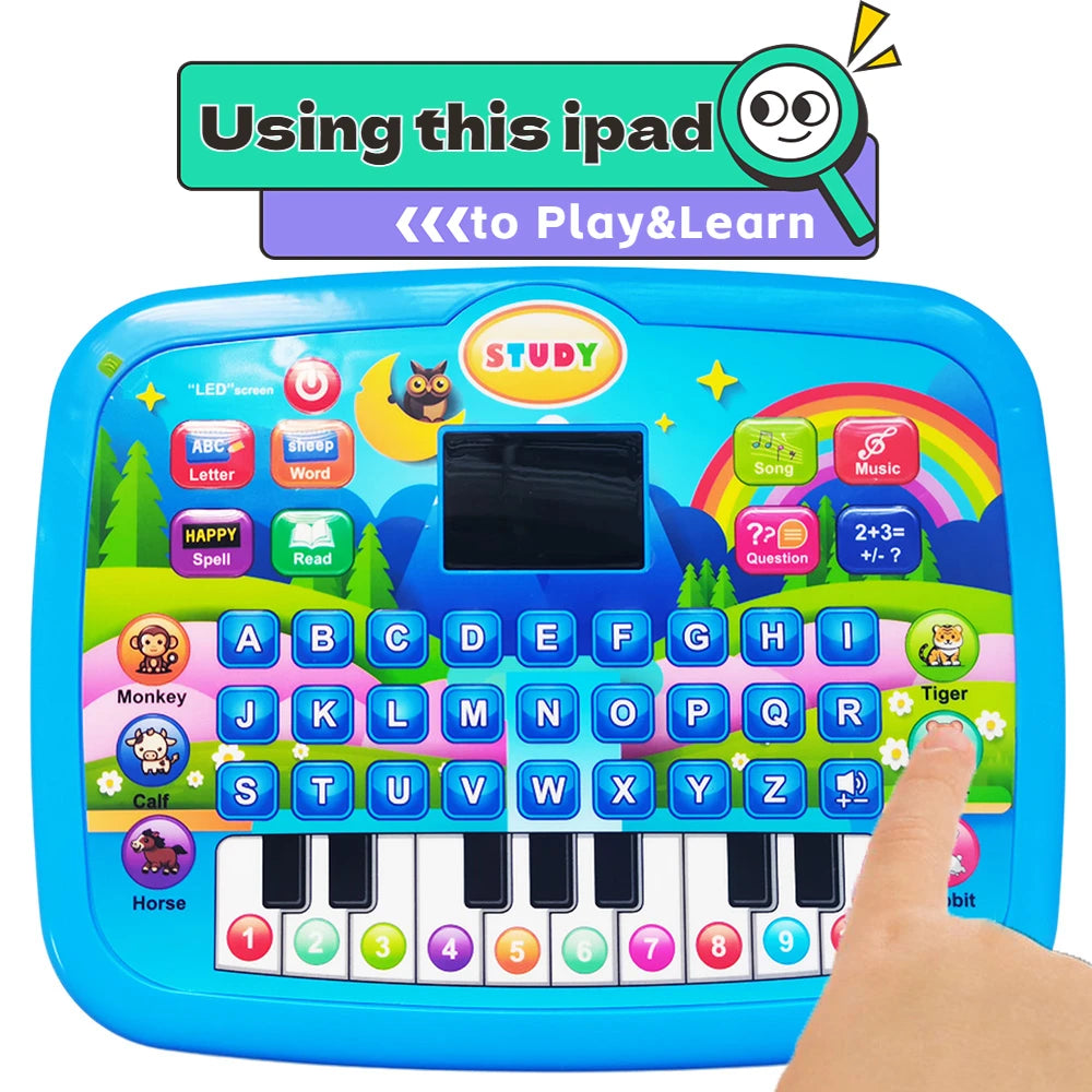 Education LED Tablet Toy – Math, Music & Learning Keyboard