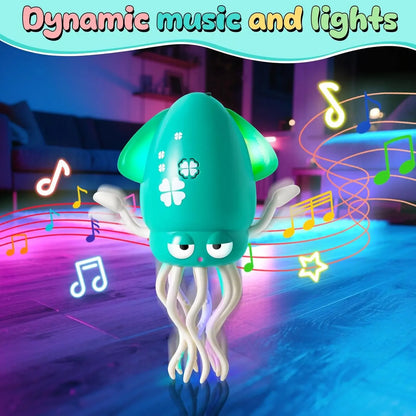 Electric Dancing Octopus – Smart Musical Toy with Lights & Obstacle Avoidance