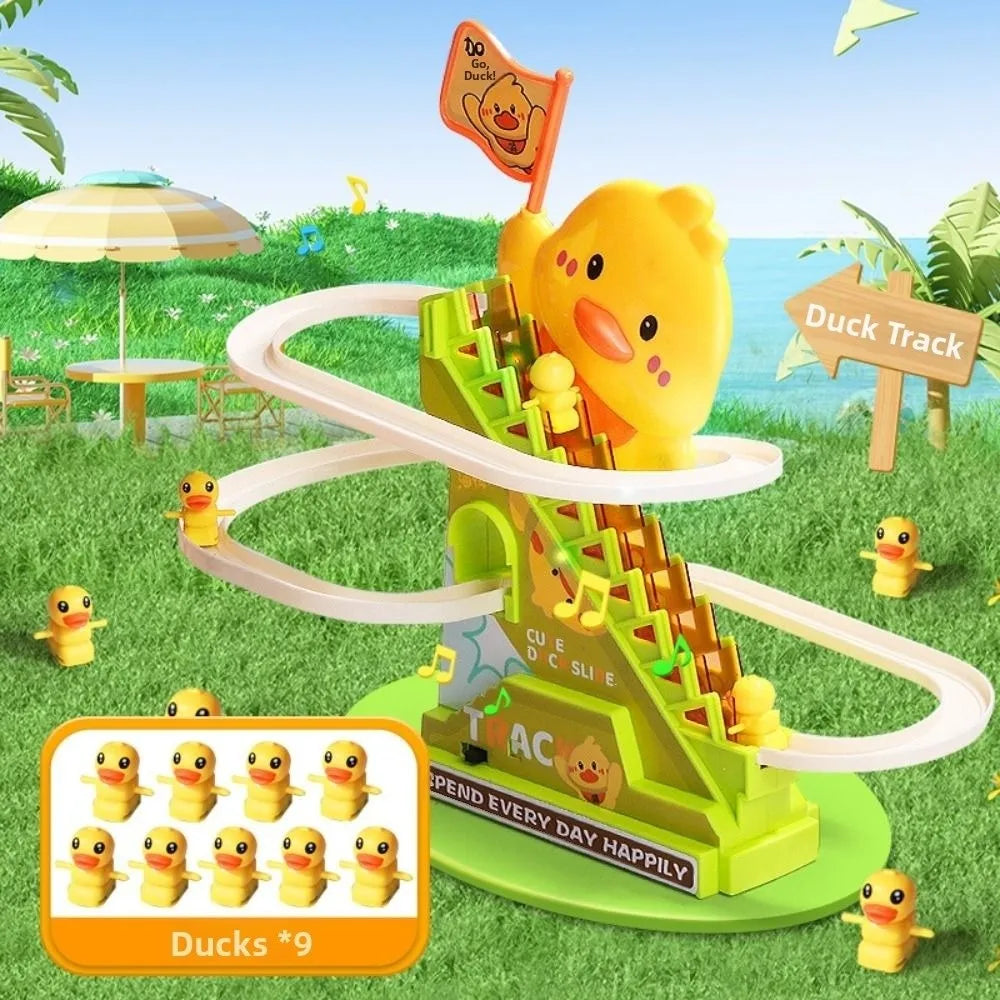 Ducklings Climbing Stairs – Interactive Toy with Lights & Music