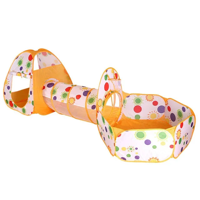 3-in-1 Ball Pool Baby Play Tent with Tunnel