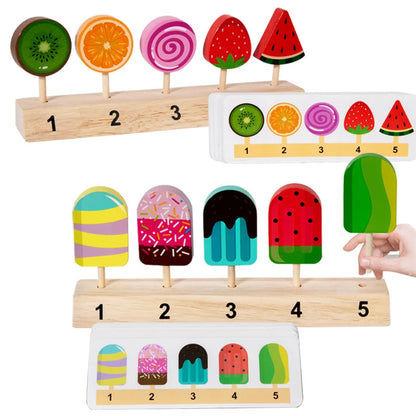 Wooden Ice Cream Montessori Educational Toy