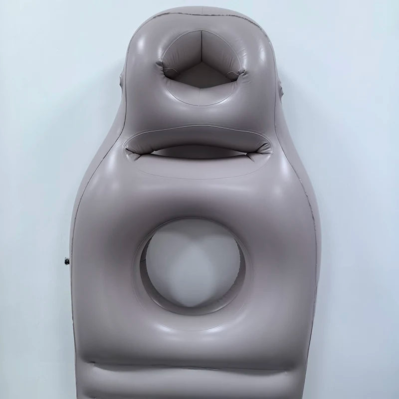 Inflatable Maternity Pillow – Adjustable Air Bed with Belly Support Hole