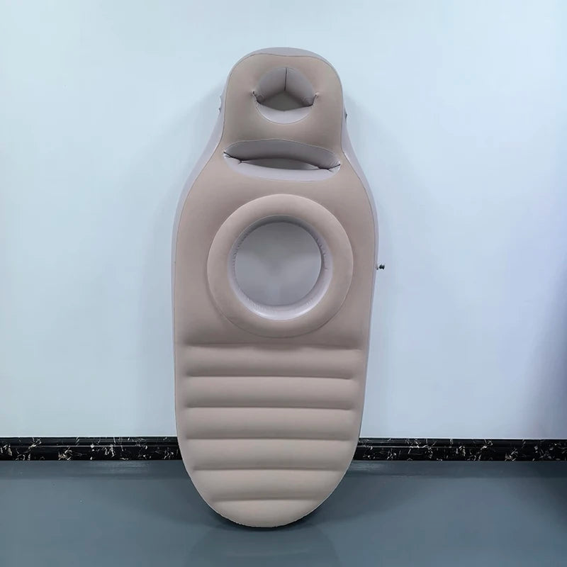 Inflatable Maternity Pillow – Adjustable Air Bed with Belly Support Hole