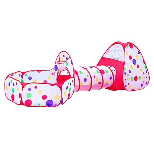 3-in-1 Ball Pool Baby Play Tent with Tunnel