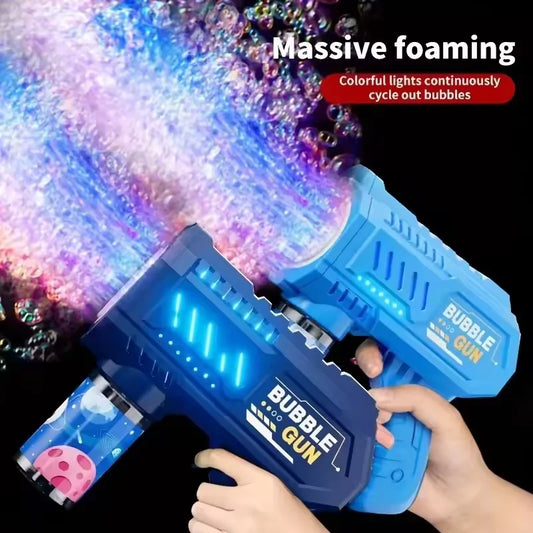 Automatic Bubble Gun Rocket Bubbles Machine Gifts