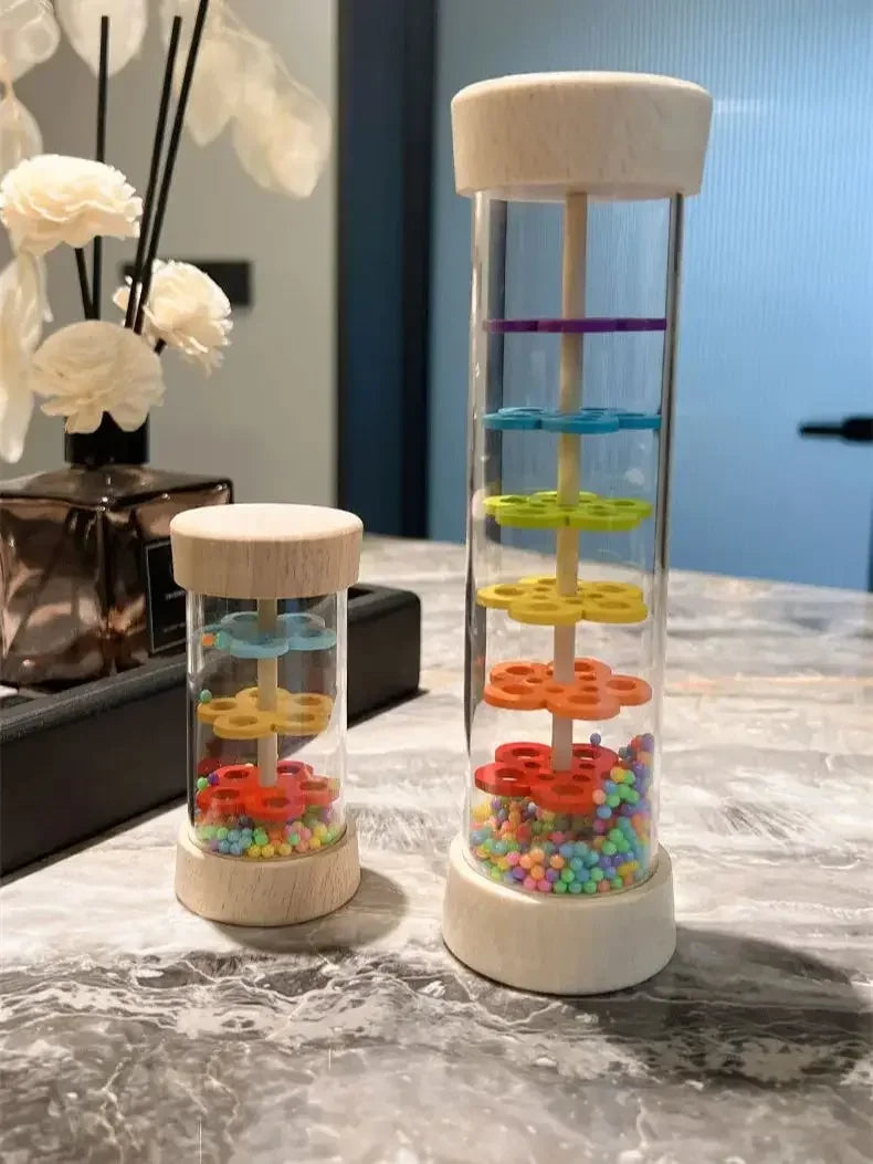 Baby Wooden Rain Sound Pipe Simulation Education Enlightenment Toy