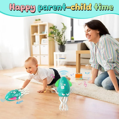 Electric Dancing Octopus – Smart Musical Toy with Lights & Obstacle Avoidance