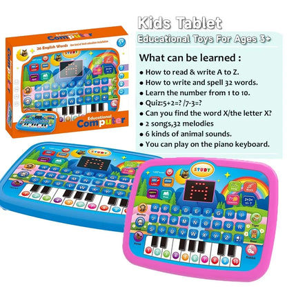 Education LED Tablet Toy – Math, Music & Learning Keyboard