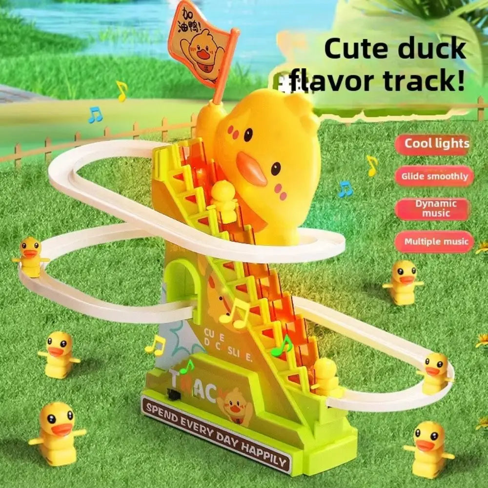 Ducklings Climbing Stairs – Interactive Toy with Lights & Music