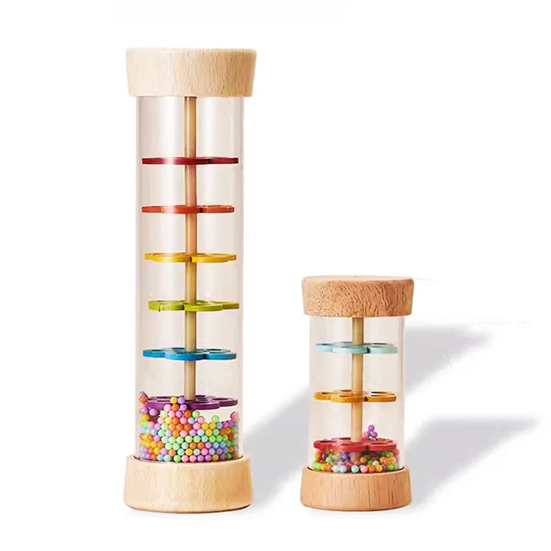 Baby Wooden Rain Sound Pipe Simulation Education Enlightenment Toy