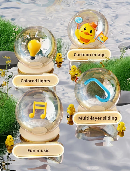 Duck Climbing Stairs Musical Toys with Lights and Music