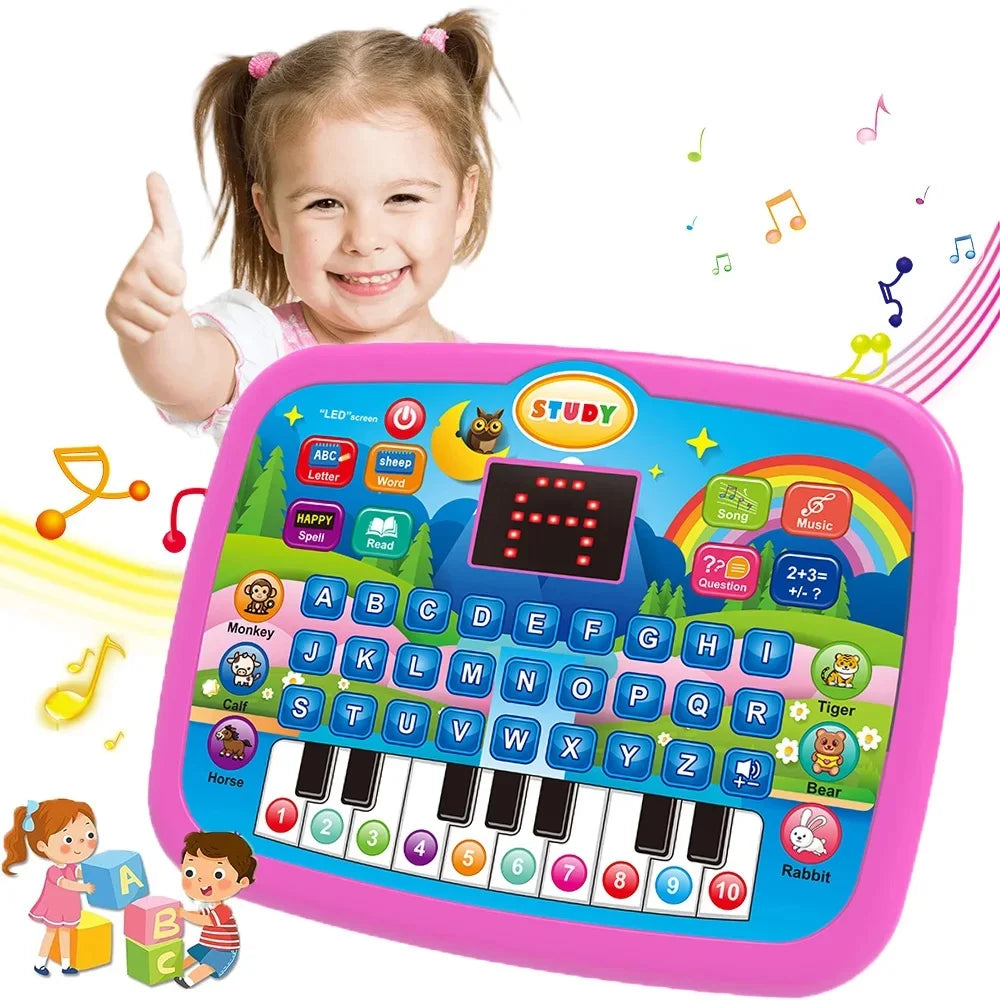 Education LED Tablet Toy – Math, Music & Learning Keyboard