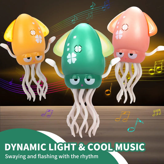 Electric Dancing Octopus – Smart Musical Toy with Lights & Obstacle Avoidance