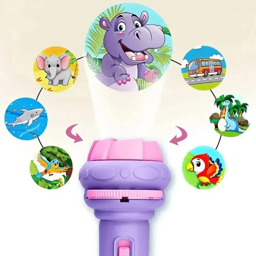 Projection Flashlight Toy – 80 Pattern Image Projector for Kids