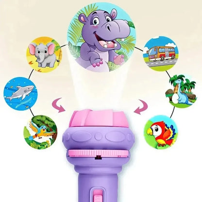 Projection Flashlight Toy – 80 Pattern Image Projector for Kids