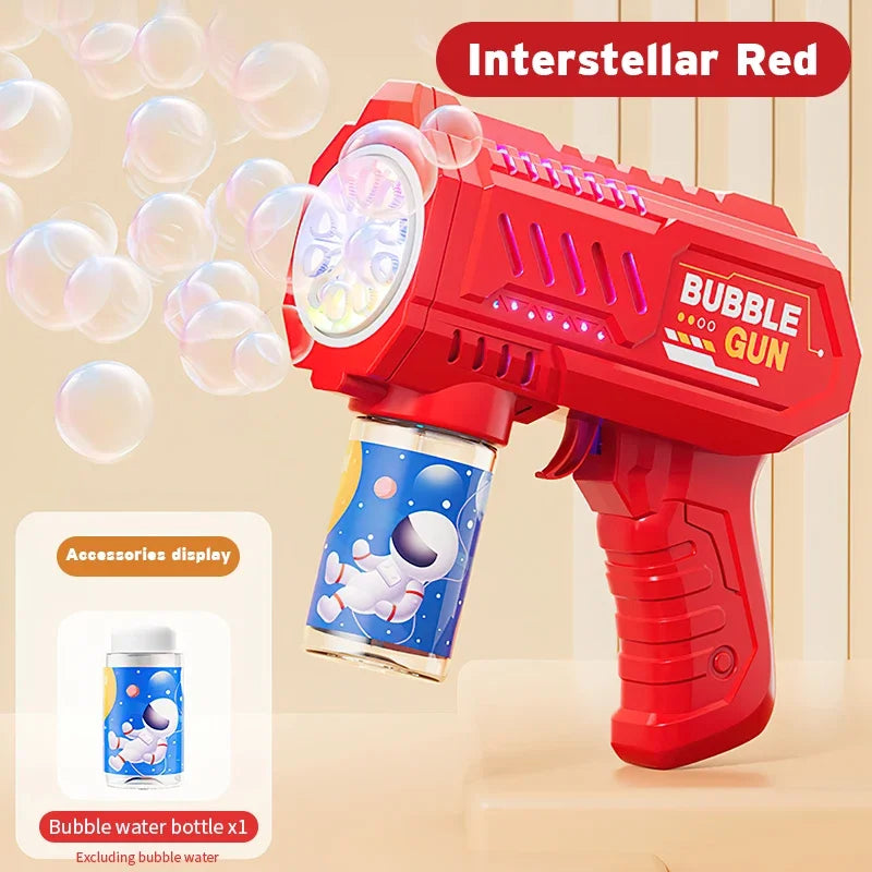 Automatic Bubble Gun Rocket Bubbles Machine Gifts