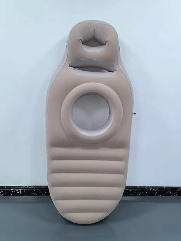 Inflatable Maternity Pillow – Adjustable Air Bed with Belly Support Hole