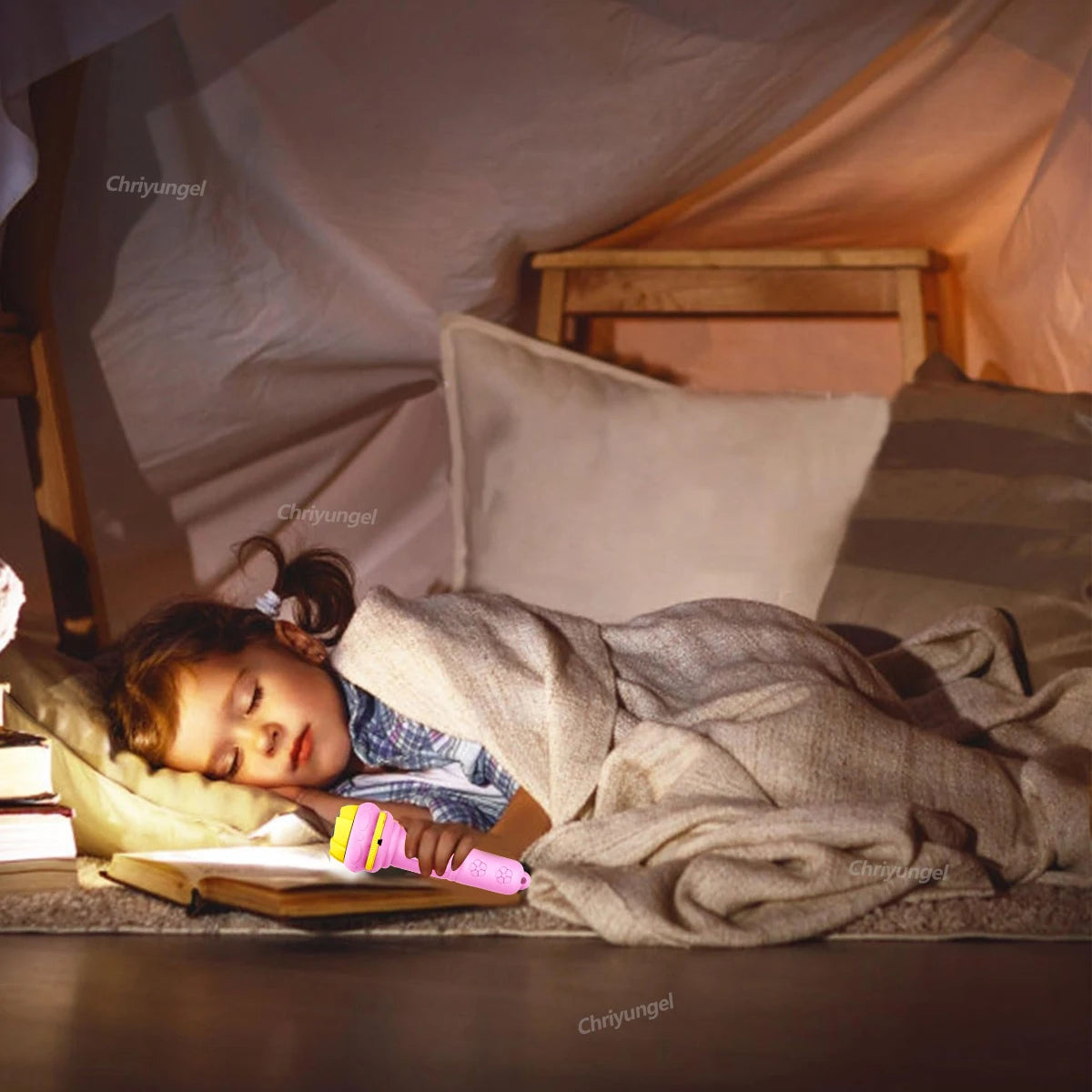 Projection Flashlight Toy – 80 Pattern Image Projector for Kids