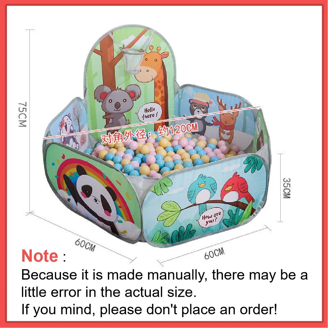 Portable Kids Ball Pit Tent – Foldable Playhouse for Indoor & Outdoor Fun