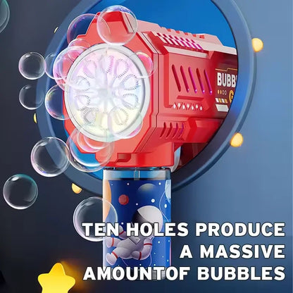 Automatic Bubble Gun Rocket Bubbles Machine Gifts