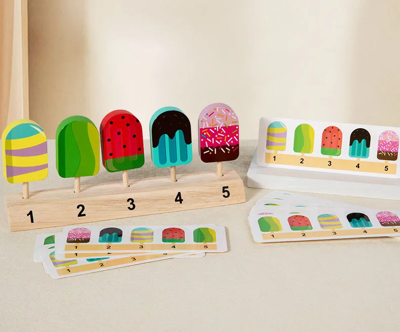 Wooden Ice Cream Montessori Educational Toy
